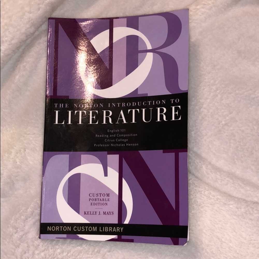 The Norton Introduction to Literature Custom Book